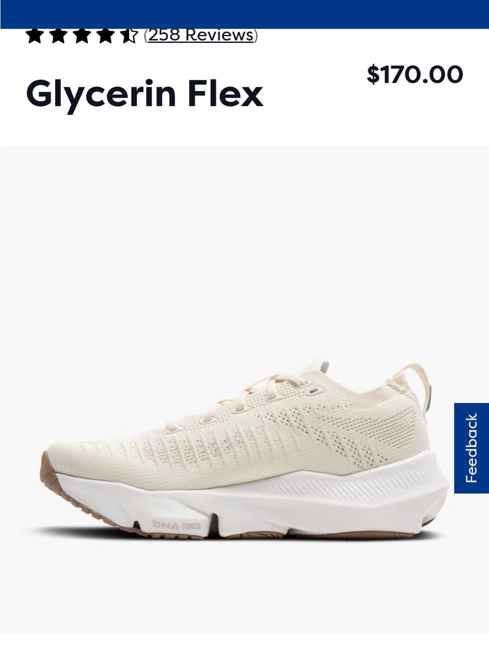 Brooks Glycerin Flex Cream and White Running Shoes